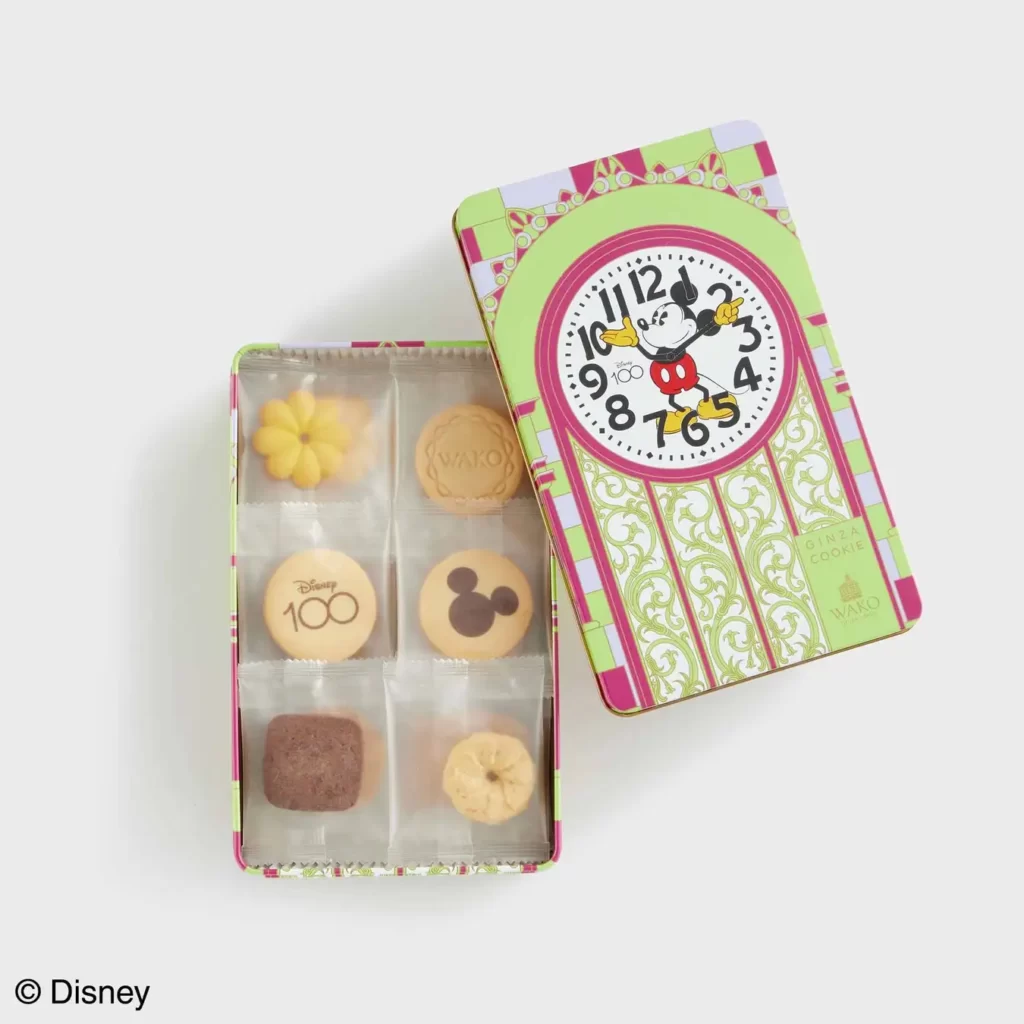 【銀座・和光】ディズニー創立100周年を祝う限定アイテム 　缶クッキー、ハンカチーフを新発表